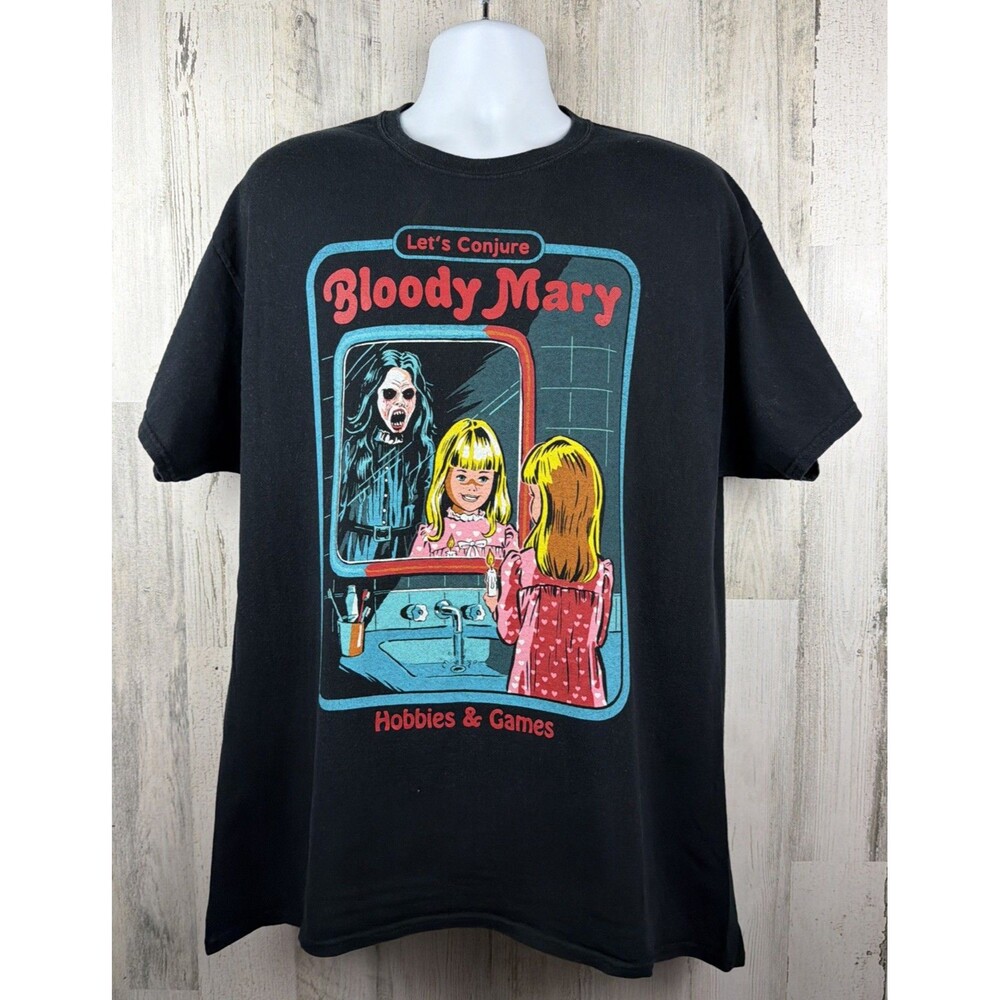 Creepy Co “let’s Conjure Bloody Mary” Steven Rhodes T-Shirt XL (23”x30”)